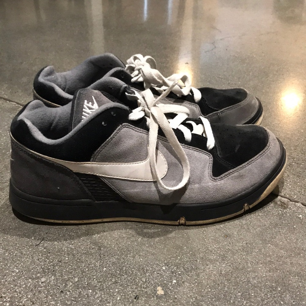 Grey and black Nike shoes size 10.5